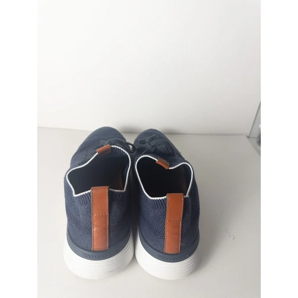 Wolf & Shepperd Supreme Comfort Knit Shoes Mens US 12 Navy
